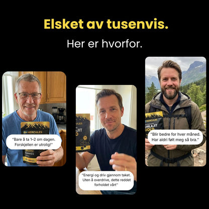 HERCULES 6-i-1 naturlige Shilajit-vingummier