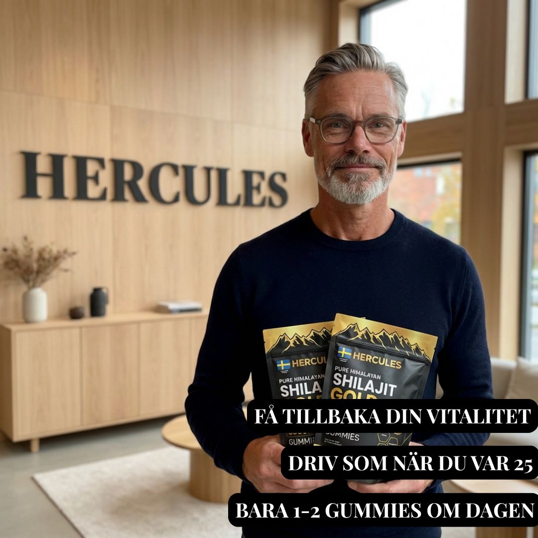 HERCULES 6-i-1 naturlige Shilajit-vingummier