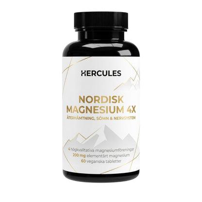 Nordisk Magnesium 4X – Restitusjon, søvn og nervesystem
